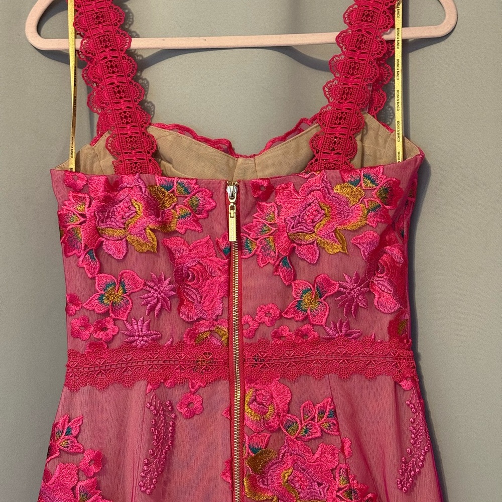 Bronx and Banco Eva Midi Floral Embroidered Dress M - Picture 5 of 16